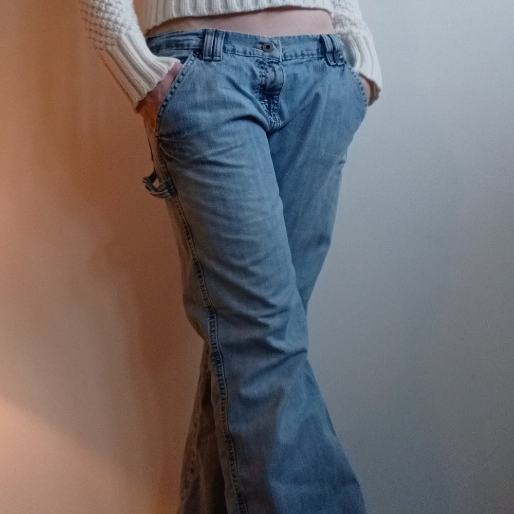 Legit Vintage Wide Leg Low Rise Carpenter Jeans by Old Navy